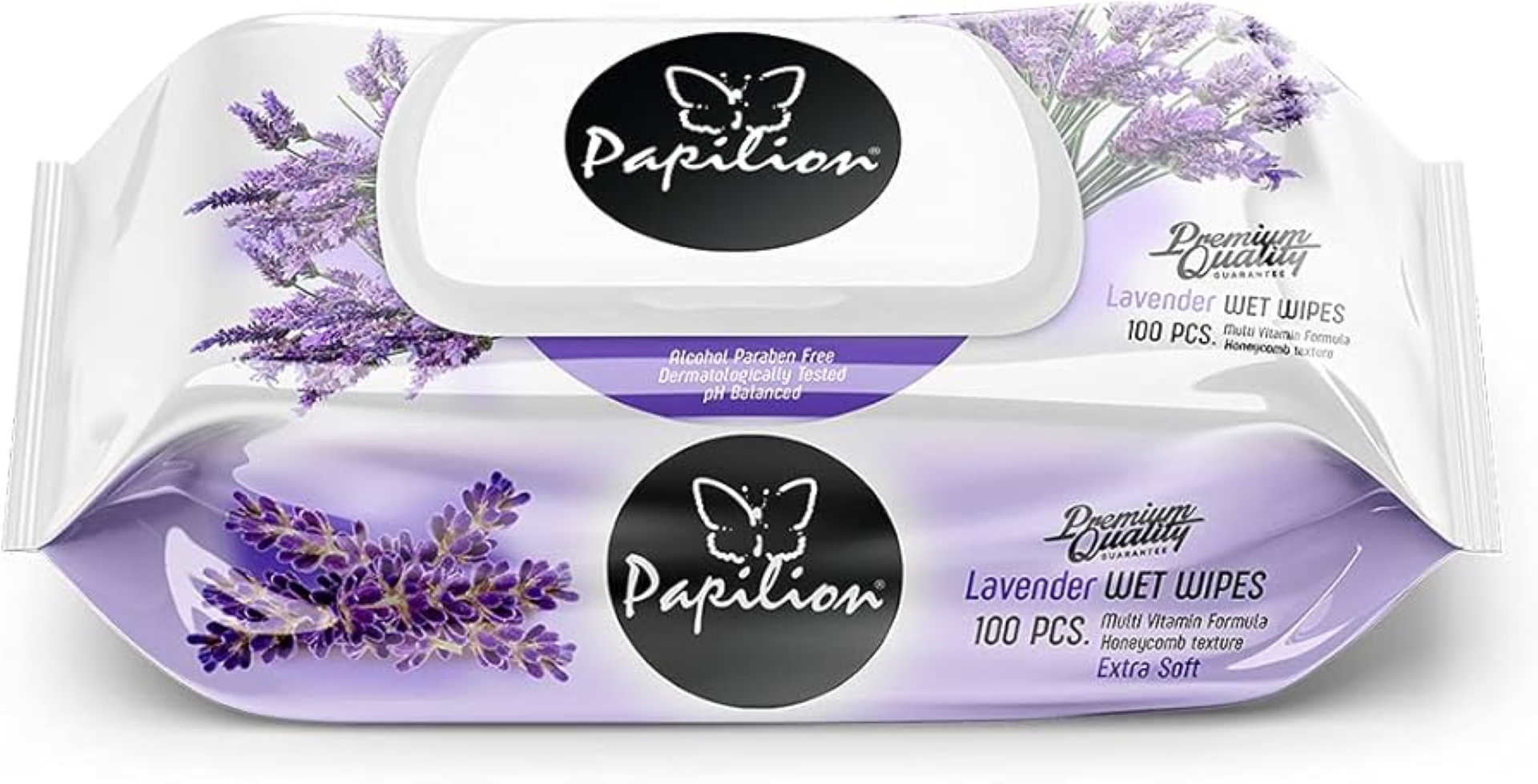 PAPILION LAVENDER WET TOWELS 100'S W/CAP